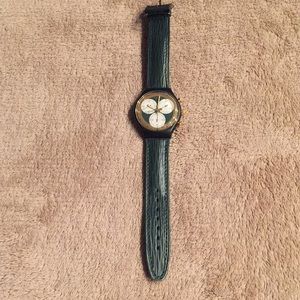 Vintage Green Swatch Watch